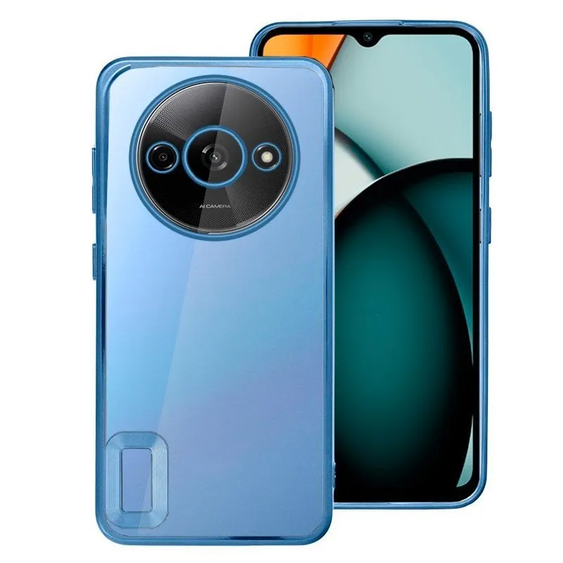 Custodia Cool Metal Edge (blu) per Xiaomi Redmi A3 - immagine 1