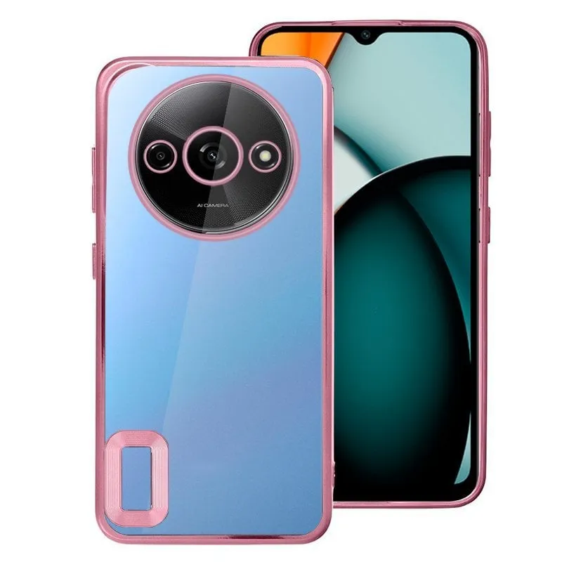 Custodia Cool Metal Edge (Rosa) per Xiaomi Redmi A3 - immagine 1