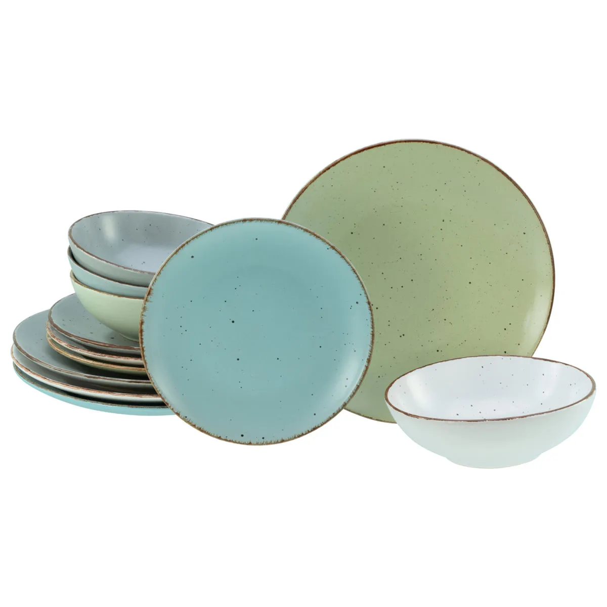 CreaTable FASHION Colourful - Set di piatti 12 pz.; multicolore - immagine 1