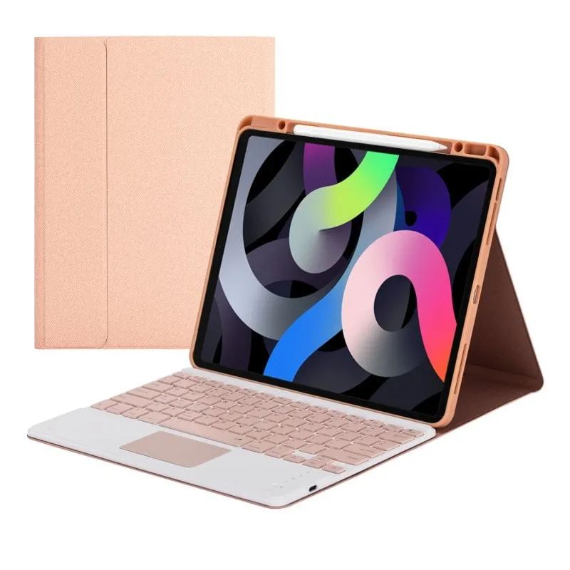 Custodia con tastiera Bluetooth Royal Bailey HK132C per iPad Pro 12.9 (2021/2020/2018) Rosa - immagine 1