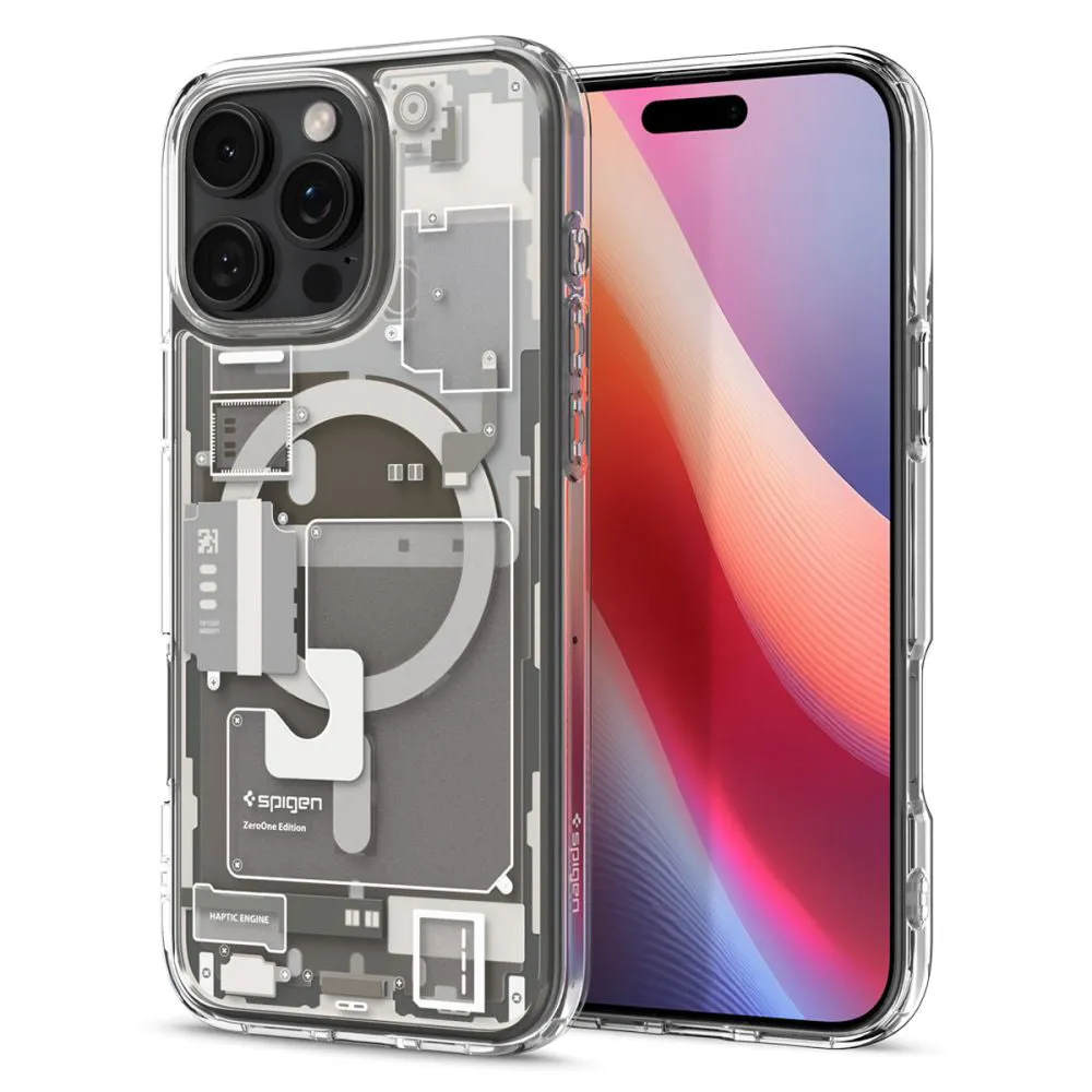 Custodia MagSafe per Apple iPhone 16 Pro Max, Spigen, Ultra Hybrid Zero One, Grigio ACS08381 - immagine 1