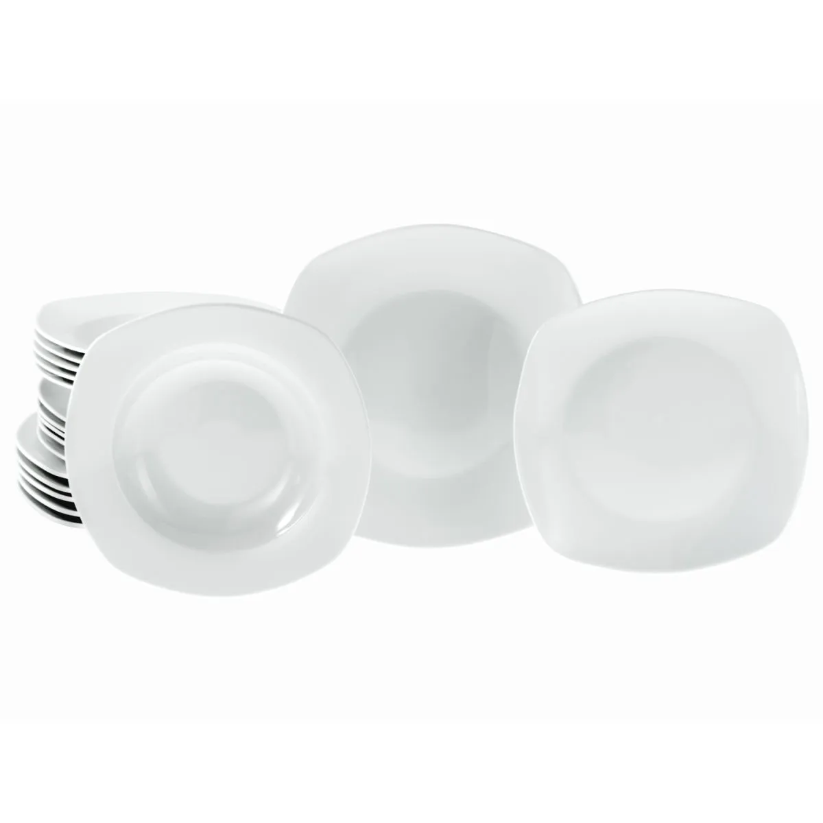 CreaTable Amelie bianco - Set di piatti da 18 pezzi; bianco - immagine 1