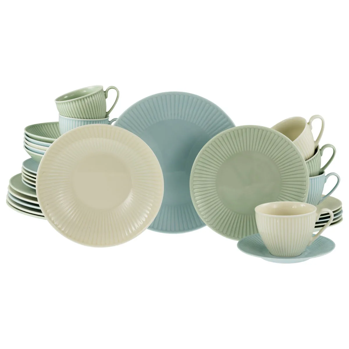 CreaTable Valencia pastello - Servizio combinato 30 pezzi; multicolore - immagine 1