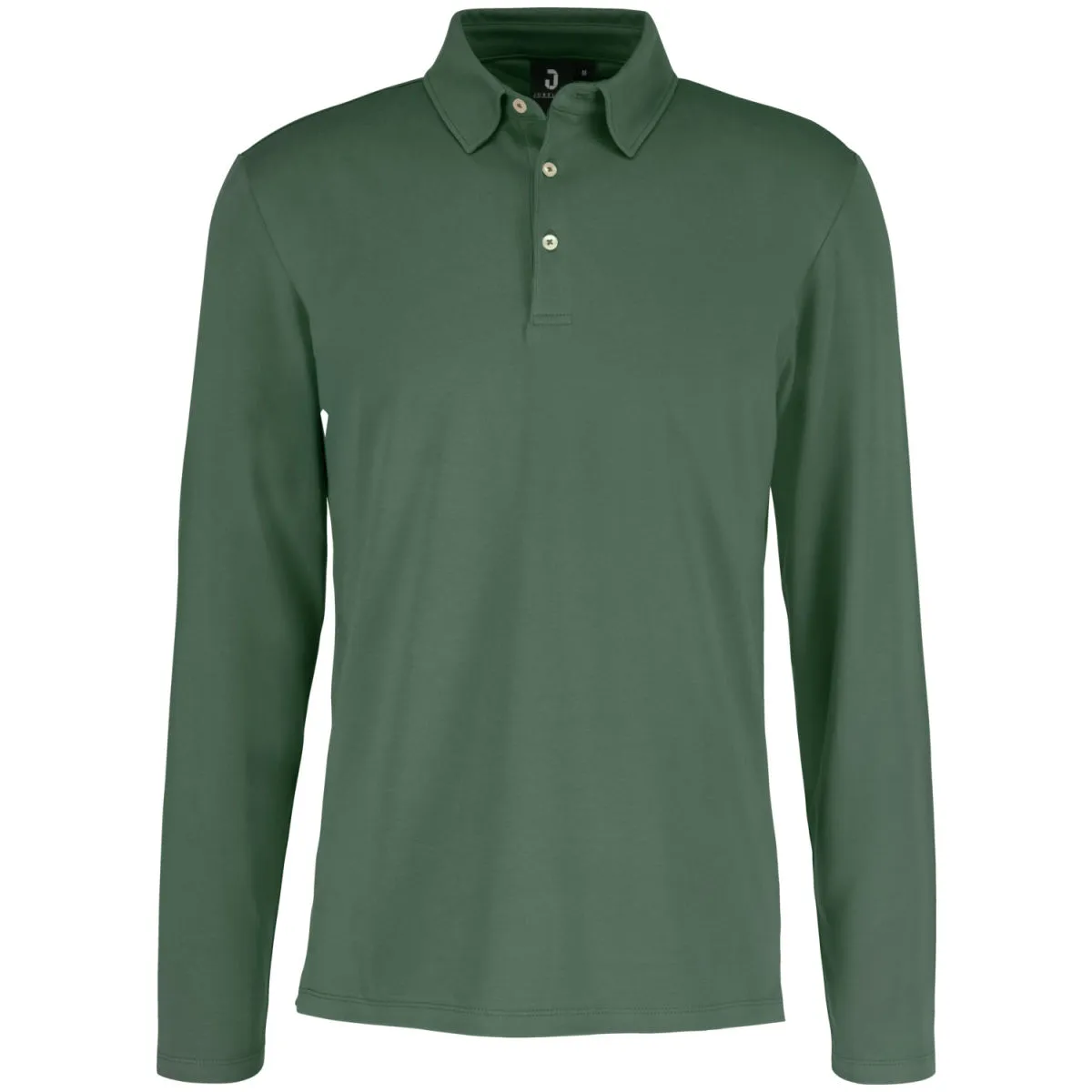 JOBELINE Polo da uomo Malme maniche lunghe; Taglia L; verde oliva - immagine 1