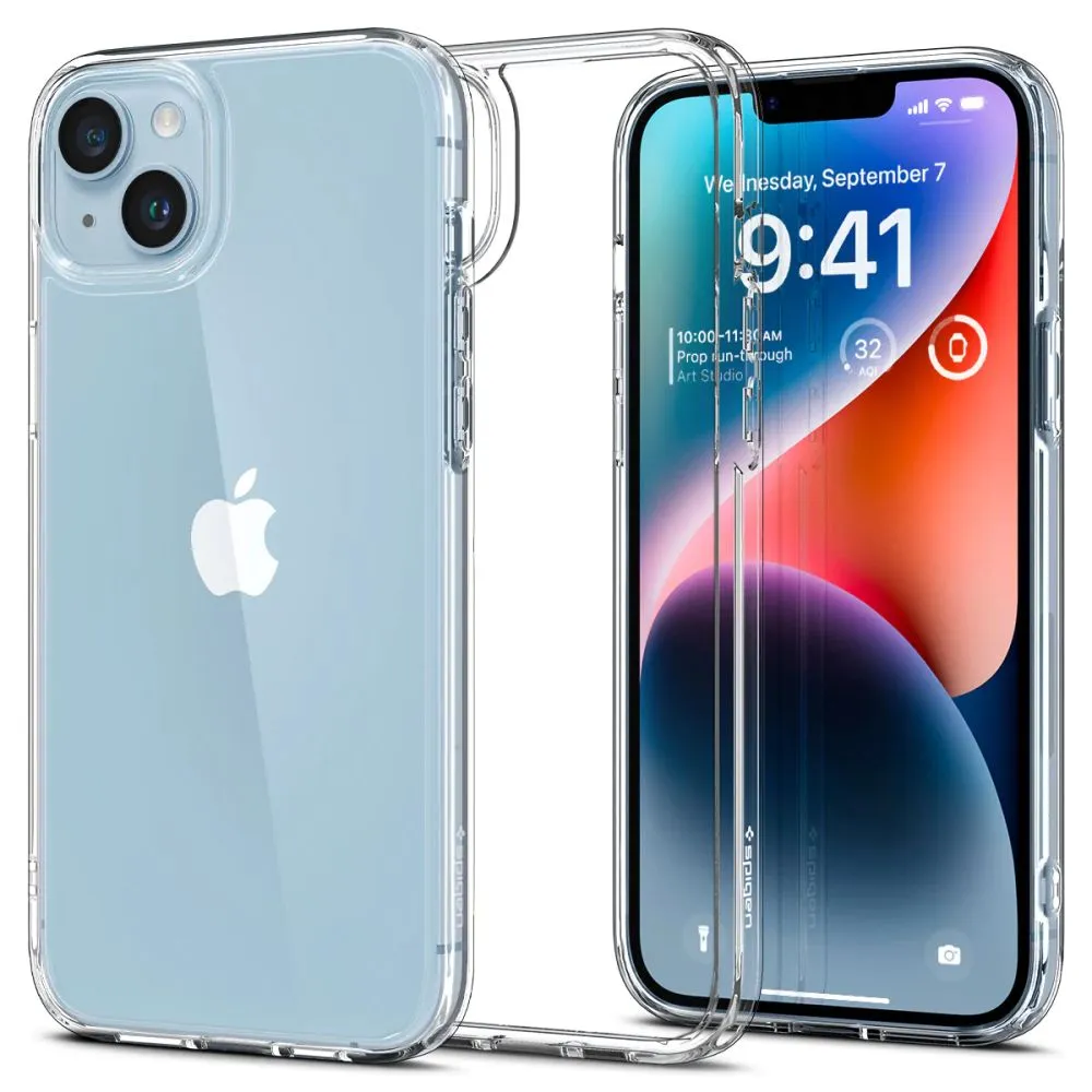 Custodia per Apple iPhone 14, Spigen, Ultra Hybrid, Trasparente ACS05040 - immagine 1