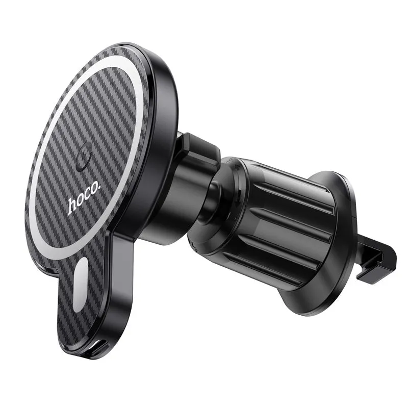 Caricabatterie Auto Wireless HOCO CA85, 15W, 1.67A, Nero - immagine 1
