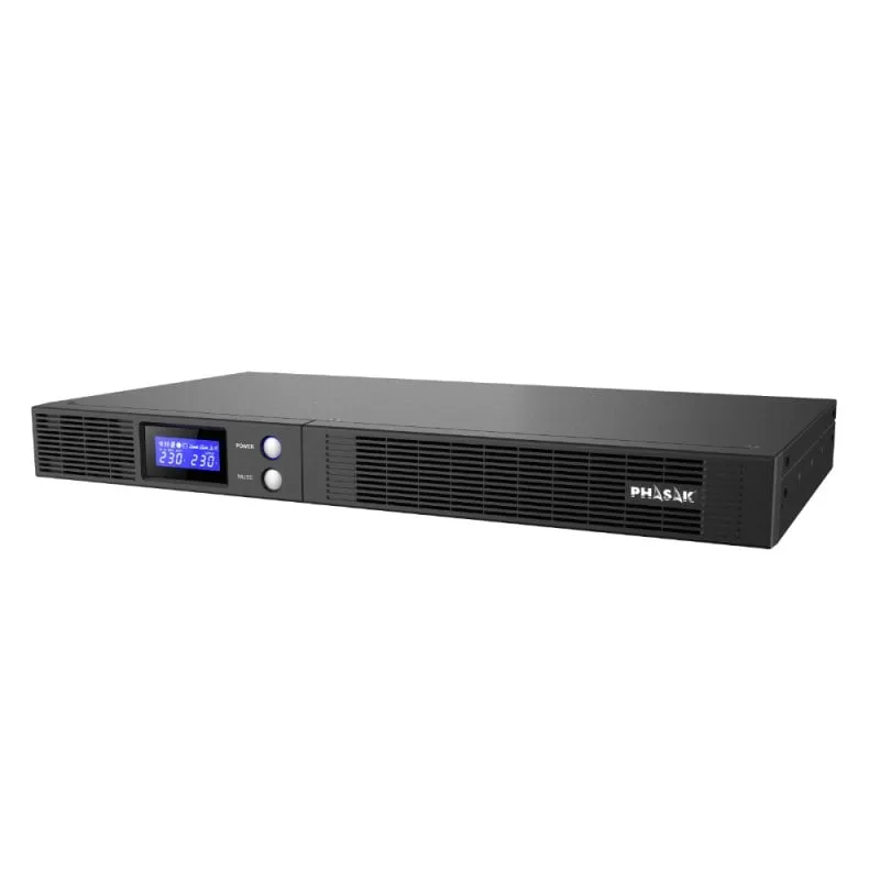 UPS interattivo Phasak Protekt Slim Rack Line/ 1500VA-900W/ 4 uscite/ formato rack - immagine 1