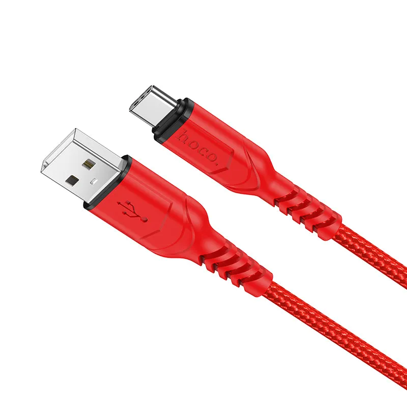 Cavo Dati e Ricarica USB-A - USB-C HOCO X59 Victory, 18W, 1m, Rosso - immagine 1