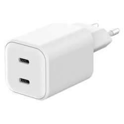 Caricabatterie USB Type-C 65W Dual Port GaN White MA GAN652 EU - immagine 1