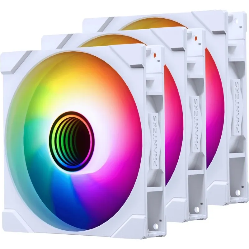 Phanteks M25-140 Gen2 D-RGB PWM Reverse Pack Tripla ventola extra da 140 mm bianca - immagine 1