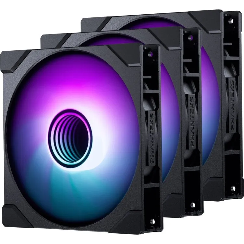 Phanteks M25-140 Gen2 D-RGB PWM Tripla ventola 140mm Nero - immagine 1