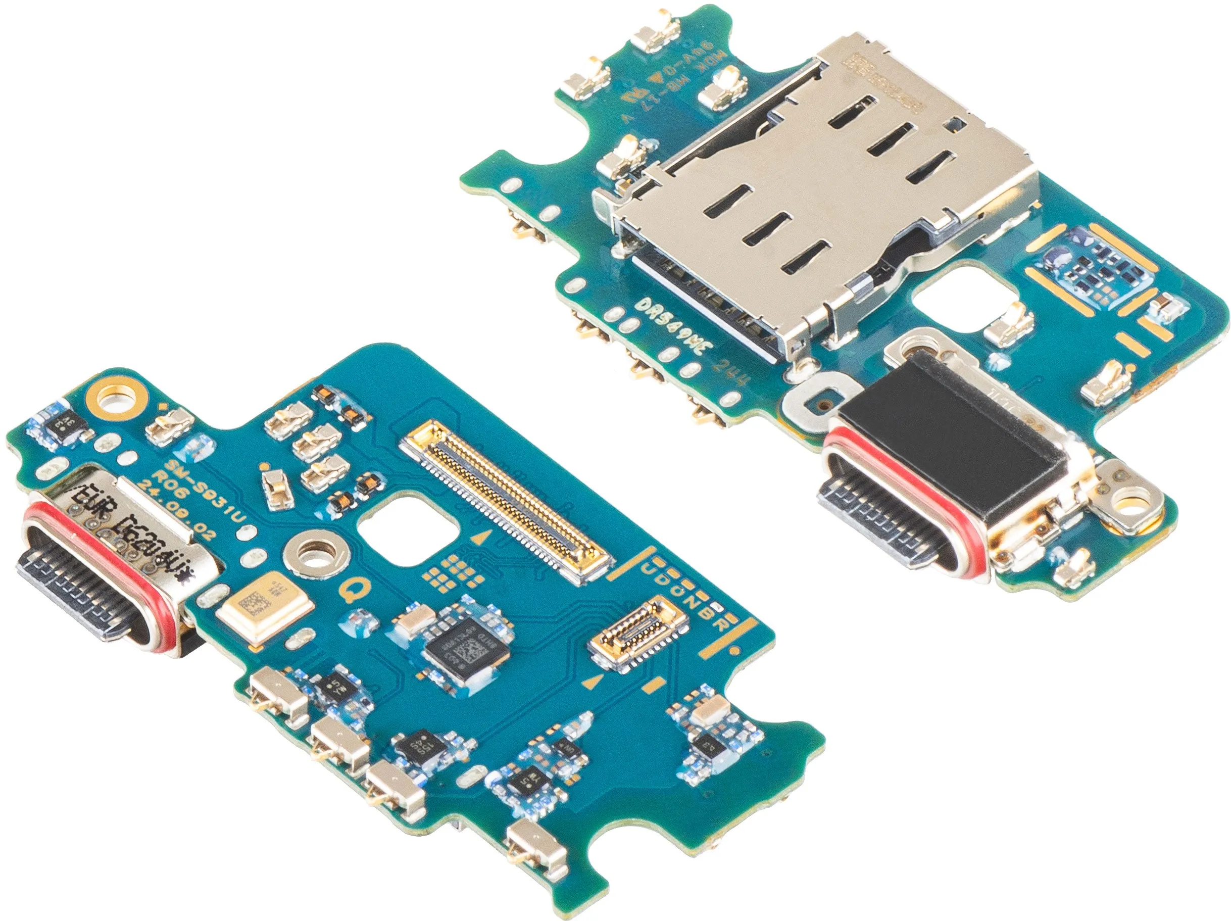 Scheda con Connettore di Ricarica - Microfono - Modulo Lettore SIM Samsung Galaxy S25 S931, Service Pack GH96-18238A - immagine 1