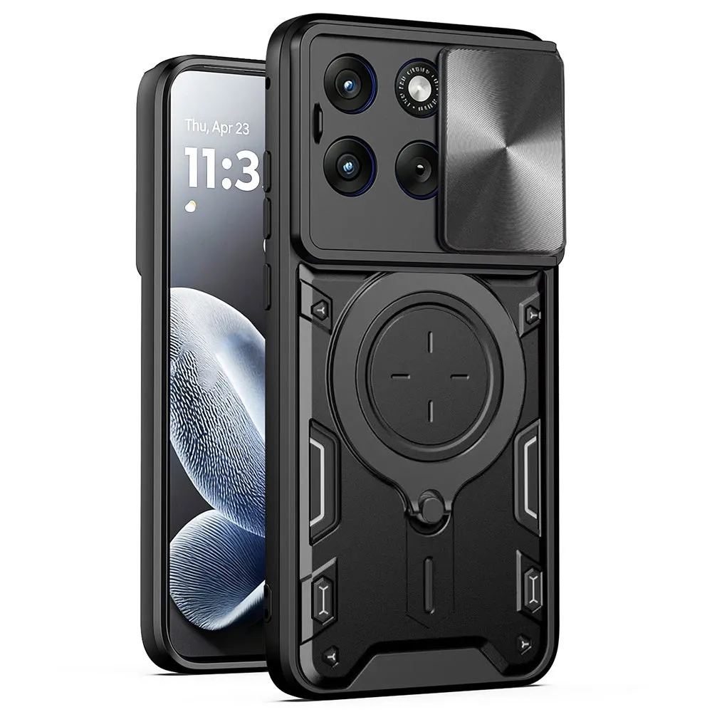 Custodia per Motorola Edge 70 Fusion, Techsuit, CamGuard Pro, Nera - immagine 1