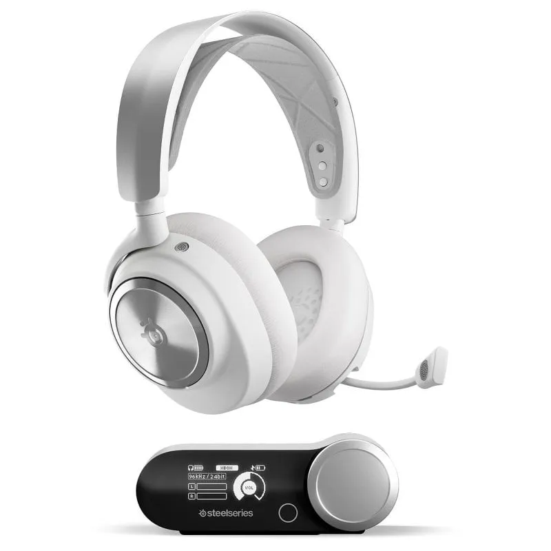 SteelSeries Arctis Nova Pro Cuffie da gioco wireless con cancellazione del rumore - Bianco - immagine 1