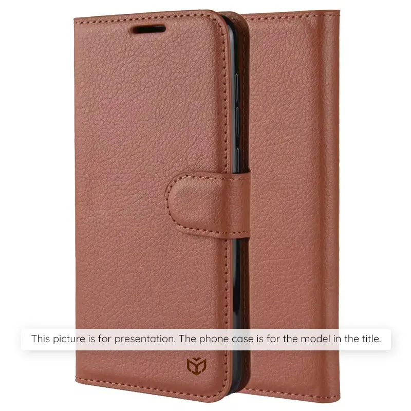 Custodia per Xiaomi Poco M8 / Redmi Note 15 5G / Note 15 4G, Techsuit, Leather Folio, Marrone - immagine 1