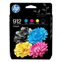 Set cartucce stampante Series 912 Nero/Ciano/Magenta/Giallo 4 Pack 6ZC74AE - immagine 1