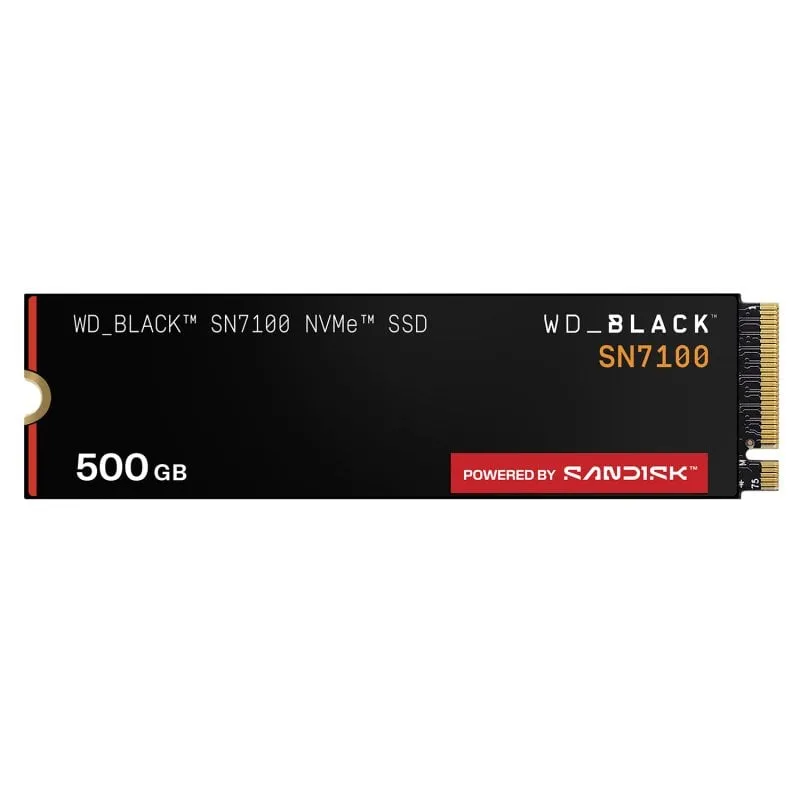 WD BLACK SN7100 500 GB SSD 6800 MB/s NVMe PCIe 4.0 M.2 Gen4 TLC 3D NAND - immagine 1