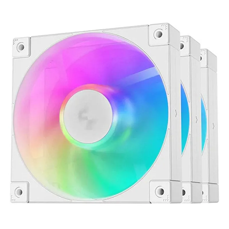Ventola DeepCool FD12 ARGB 120mm tripla bianca - immagine 1
