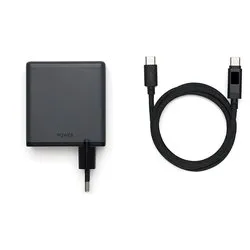 Caricabatterie USB Type-A, USB Type-C POWER 140W GaN Charging Combo Black DJP140 - immagine 1