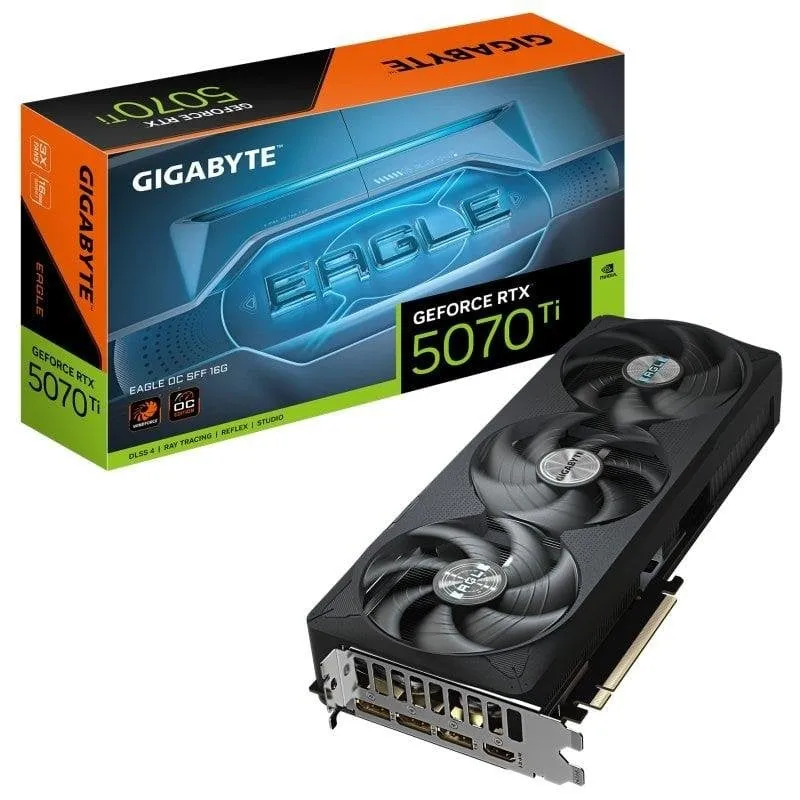 Scheda Grafica Gigabyte GeForce RTX 5070 Ti EAGLE OC SFF 16GB GDDR7 Reflex 2 RTX AI DLSS4 - immagine 1