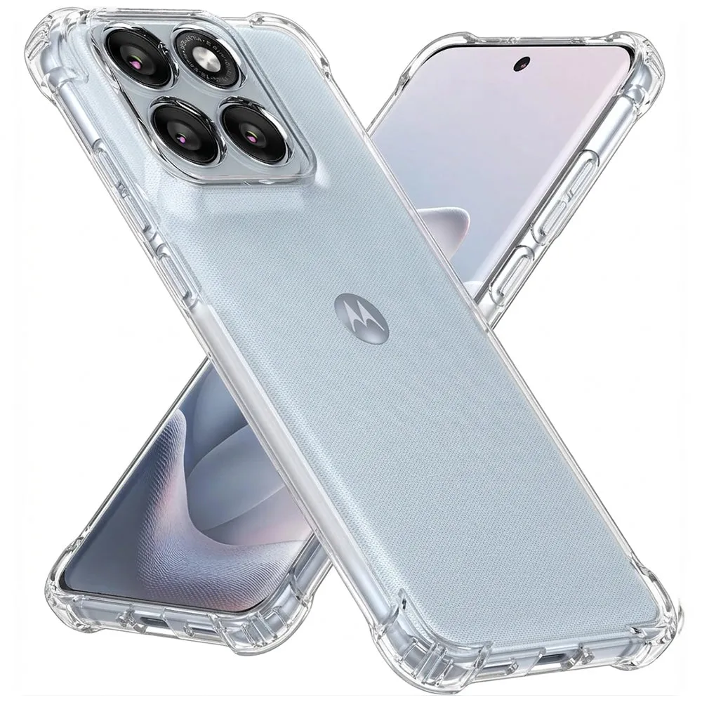 Custodia per Motorola Edge 70 Fusion, Techsuit, Shockproof Clear, Trasparente - immagine 1
