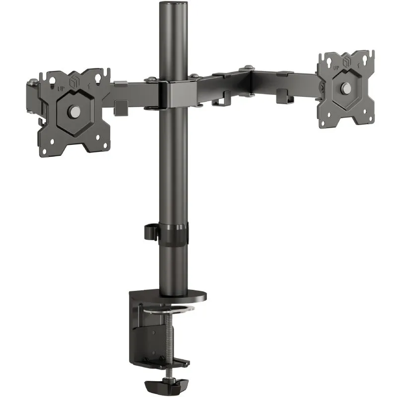 Supporto per doppio monitor Onkron da 13 a 32 pollici - Supporto per schermo del computer fino a 8 kg per braccio - Supporto per 2 monitor Max Vesa 100x100 / Supporto per schermo PC inclinabile D221e-b Nero - immagine 1