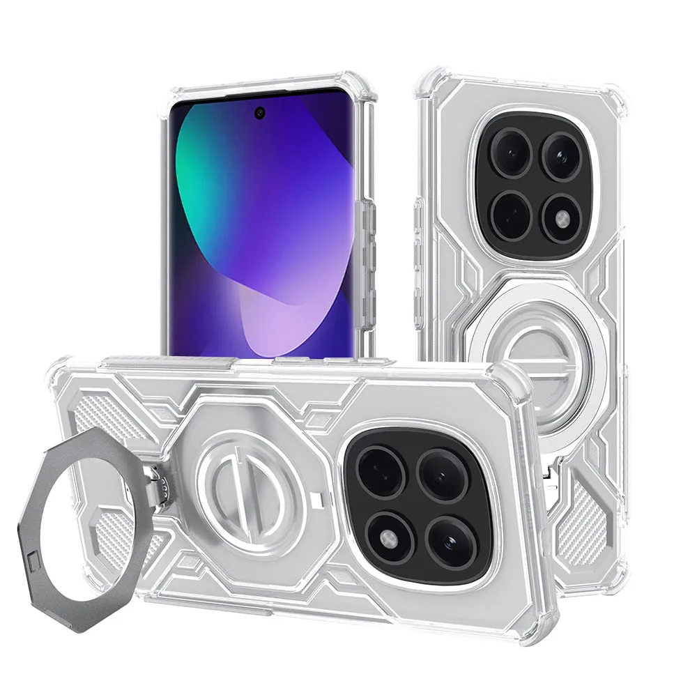 Custodia per Xiaomi Poco M8 / Redmi Note 15 5G, Techsuit, Carbon Shield Pro, Bianca - immagine 1