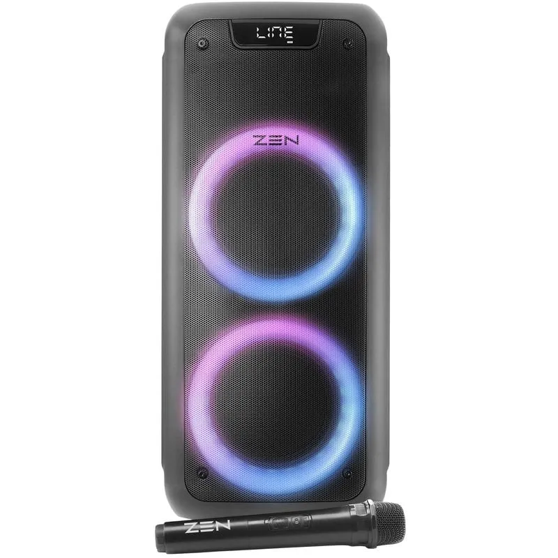 Altoparlante Bluetooth Zen Phoenix con illuminazione a LED e microfono wireless 25W RMS Nero - immagine 1