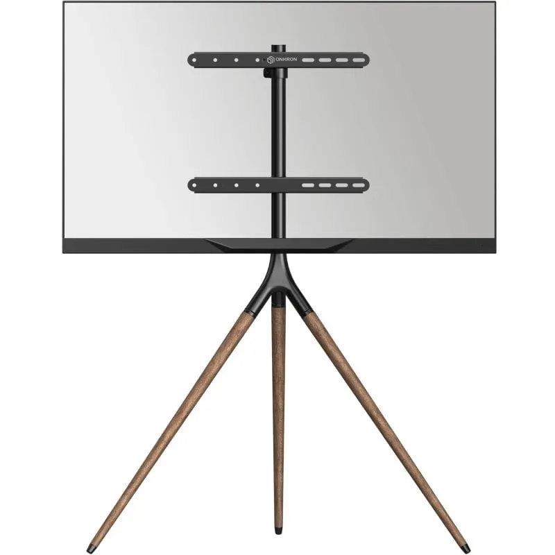 Supporto da pavimento girevole Onkron TS1220-B per TV da 32 a 65 pollici fino a 35 kg, VESA 400x400, nero. - immagine 1