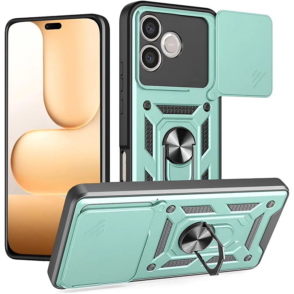 Custodia per Honor 600 Lite, Techsuit, CamShield, Verde - immagine 1