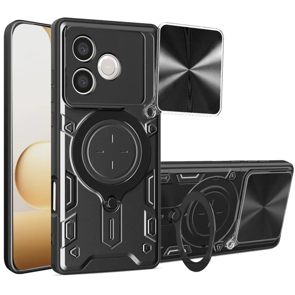 Custodia per Honor 600 Lite, Techsuit, CamGuard Pro, Nera - immagine 1