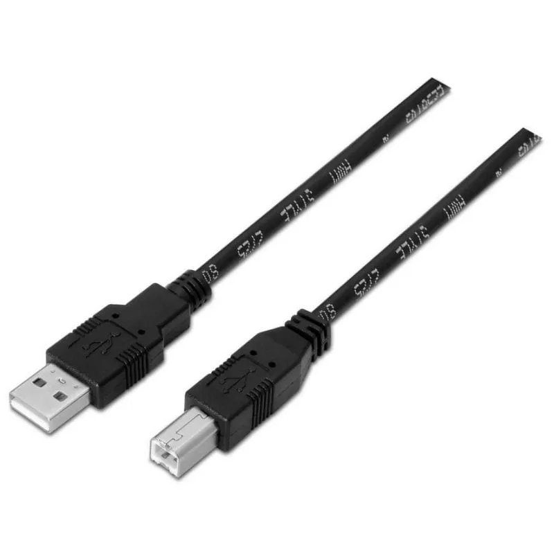 Cavo stampante Aisens A101-0006 USB 2.0 da USB-A a USB-B 1,8 m nero - immagine 1