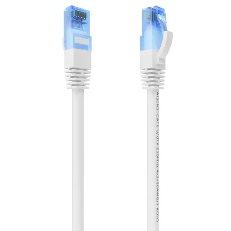 Cavo di rete Aisens A135-0817 RJ45 Cat.6 UTP AWG26 CCA 50 cm bianco - immagine 1