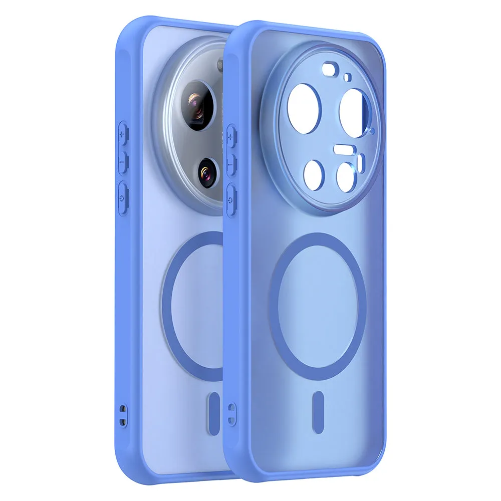 Custodia MagSafe per Xiaomi 17 Ultra, Techsuit, HaloFrost II, Blu - immagine 1