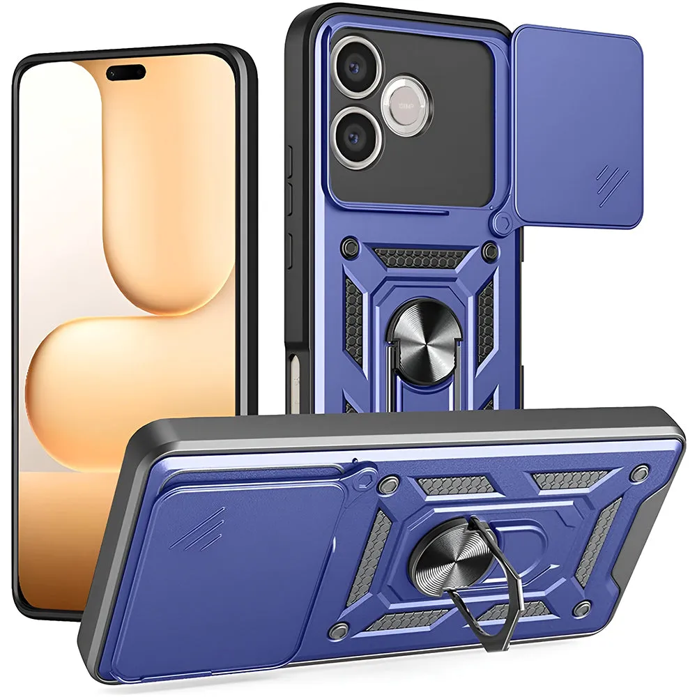 Custodia per Honor 600 Lite, Techsuit, CamShield, Blu - immagine 1