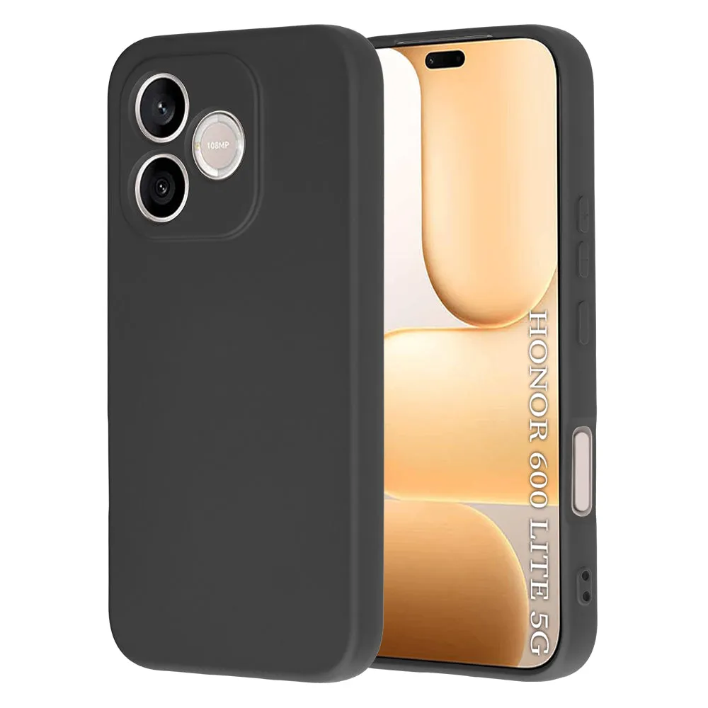 Custodia per Honor 600 Lite, Techsuit, SoftFlex, Nera - immagine 1