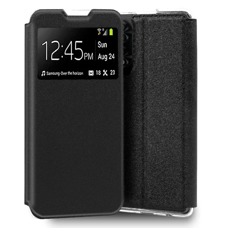 Custodia Flip Cover Cool per TCL 50 5G Nero Liscio - immagine 1