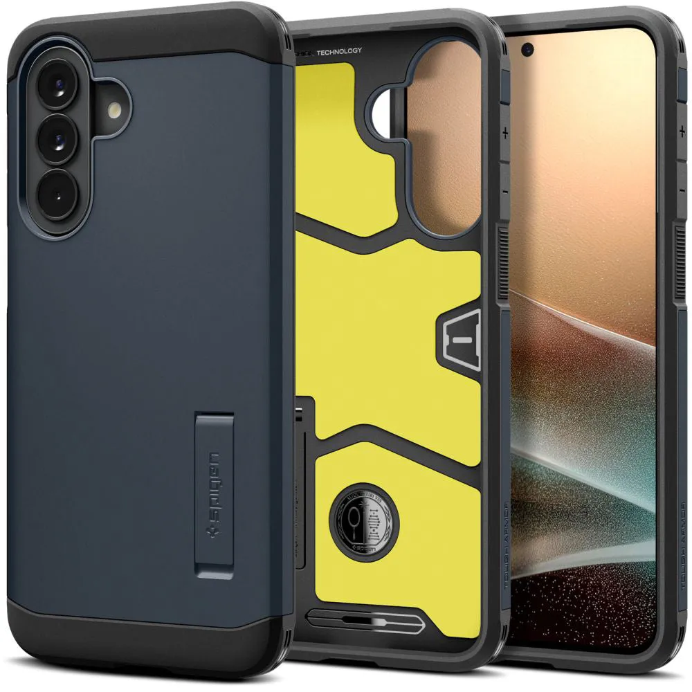 Custodia per Samsung Galaxy A57 5G, Spigen, Tough Armor, Blu ACS11126 - immagine 1