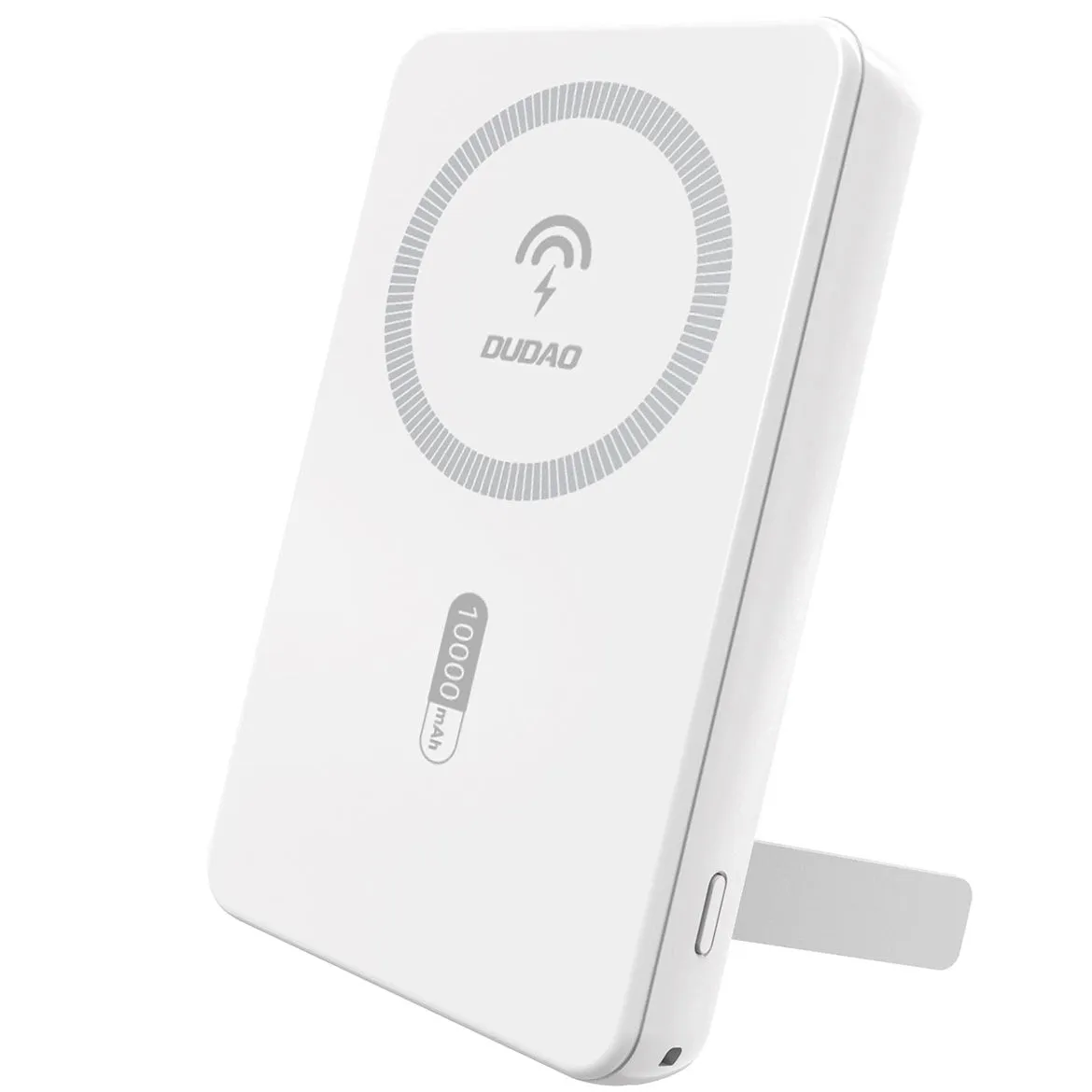 Batteria Esterna Wireless Dudao K14S+, 10000mAh, 22.5W, QC + PD + FQI, 1 x QI - 1 x USB-A - 1 x USB-C, Bianca - immagine 1