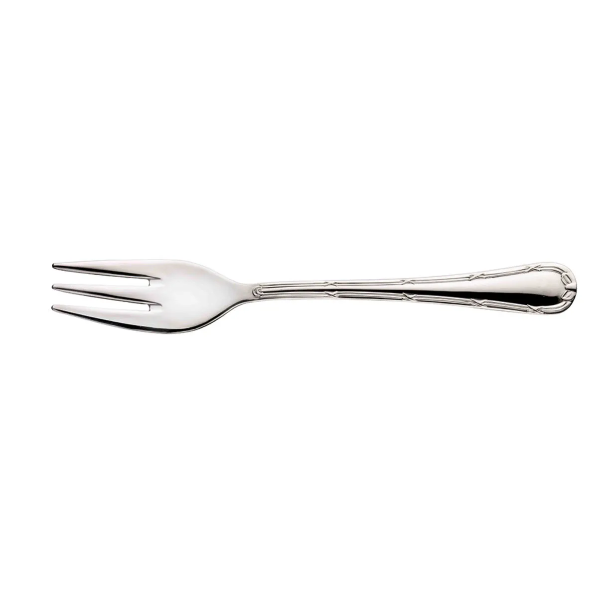 12x Pintinox Forchetta da torta FILET; 15.2 cm (L); argento; 12 pz. / Pacco - immagine 1