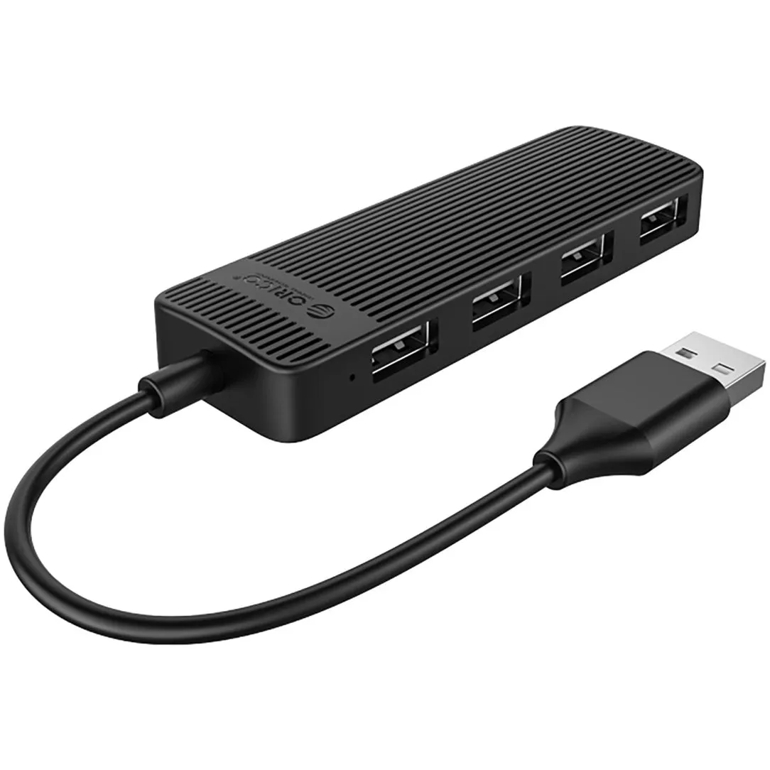 Hub USB Orico FL02, 4 x USB-A, Nero - immagine 1