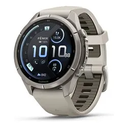 Smartwatch ( AMOLED ) FENIX 9 Pro InReach Titanium Fog Gray e Dark Sandstone 43 mm 010 04335 81 - immagine 1
