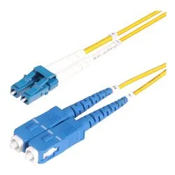Fibra ottica duplex monomodale Yellow e Blue 1m SMLCSC OS2 1M - immagine 1