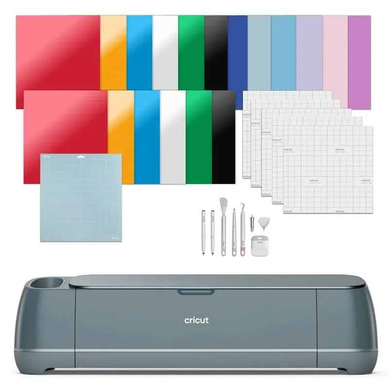 Cricut Maker 4 Smart Cutting Machine Blu + Pacchetto Essentials - immagine 1
