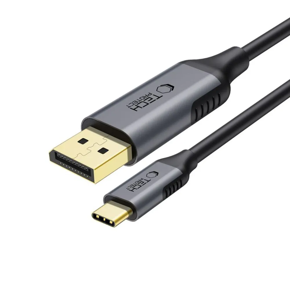 Cavo Audio e Video USB-C - DisplayPort Tech-Protect Ultraboost, 1.8m, Nero - immagine 1