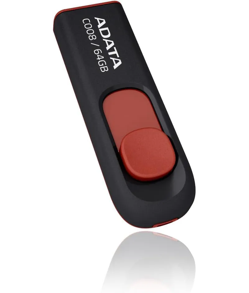 Memoria Esterna USB-A Adata C008, 64Gb AC008-64G-RKD - immagine 1