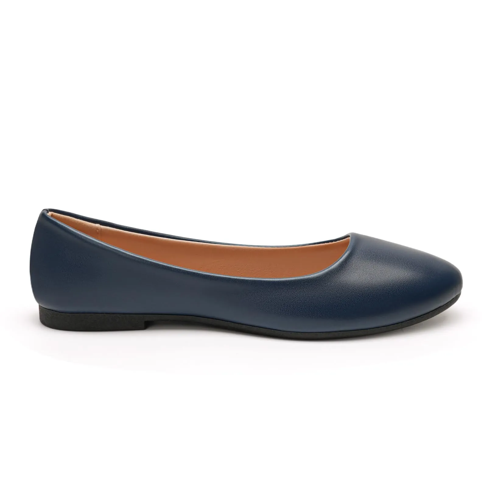 GLAMORA Ballerine Donna Scarpe Basse Punta Tonda Pelle Sintetica Comode Eleganti Manoletina Ballerina Classica Slip On Suola Flessibile Leggere Morbide Calzata Piccola - immagine 3