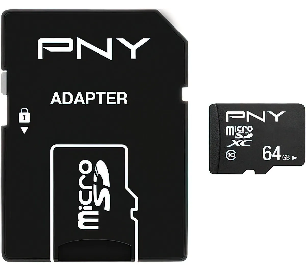 Scheda di Memoria microSDXC PNY Performance Plus, 64Gb, Classe 10, Con Adattatore P-SDU64G10PPL-GE - immagine 1