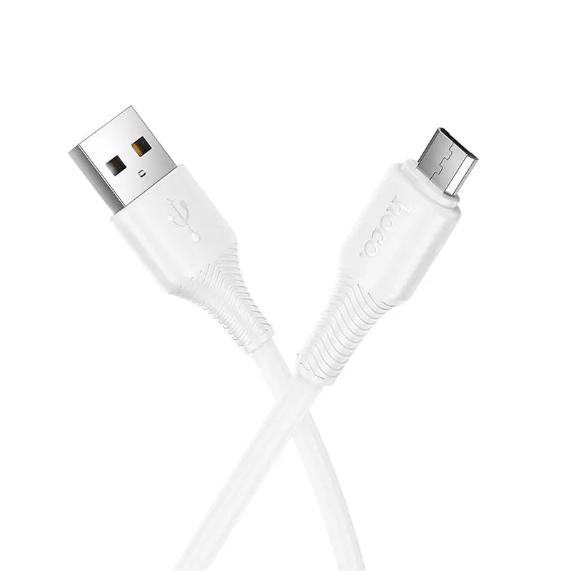 Cavo Dati e Ricarica USB-A - microUSB HOCO X120, 18W, 1m, Bianco - immagine 1