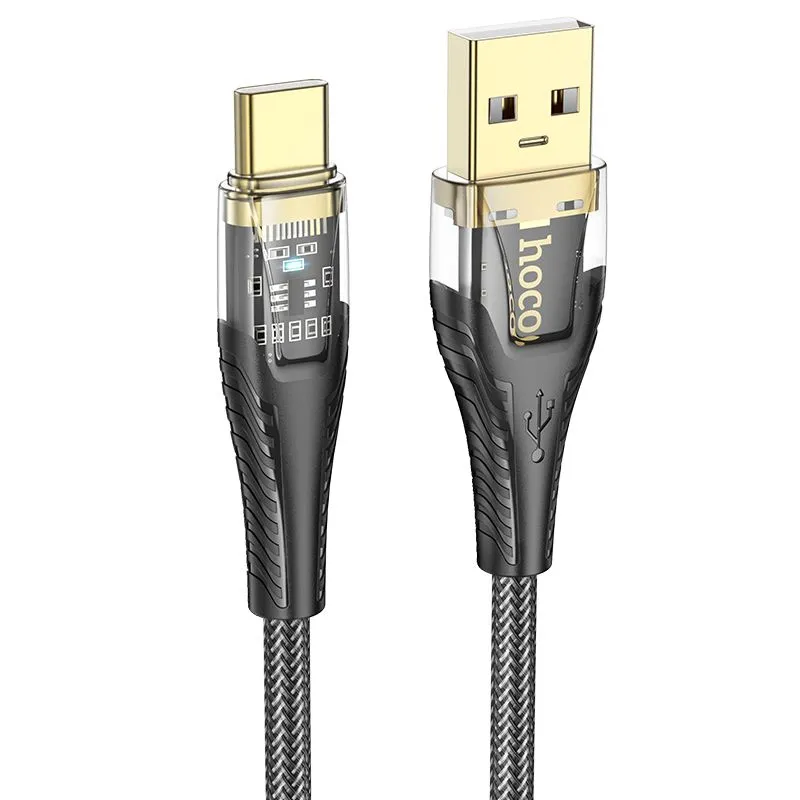 Cavo Dati e Ricarica USB-A - USB-C HOCO U121, 18W, 1.2m, Nero - immagine 1